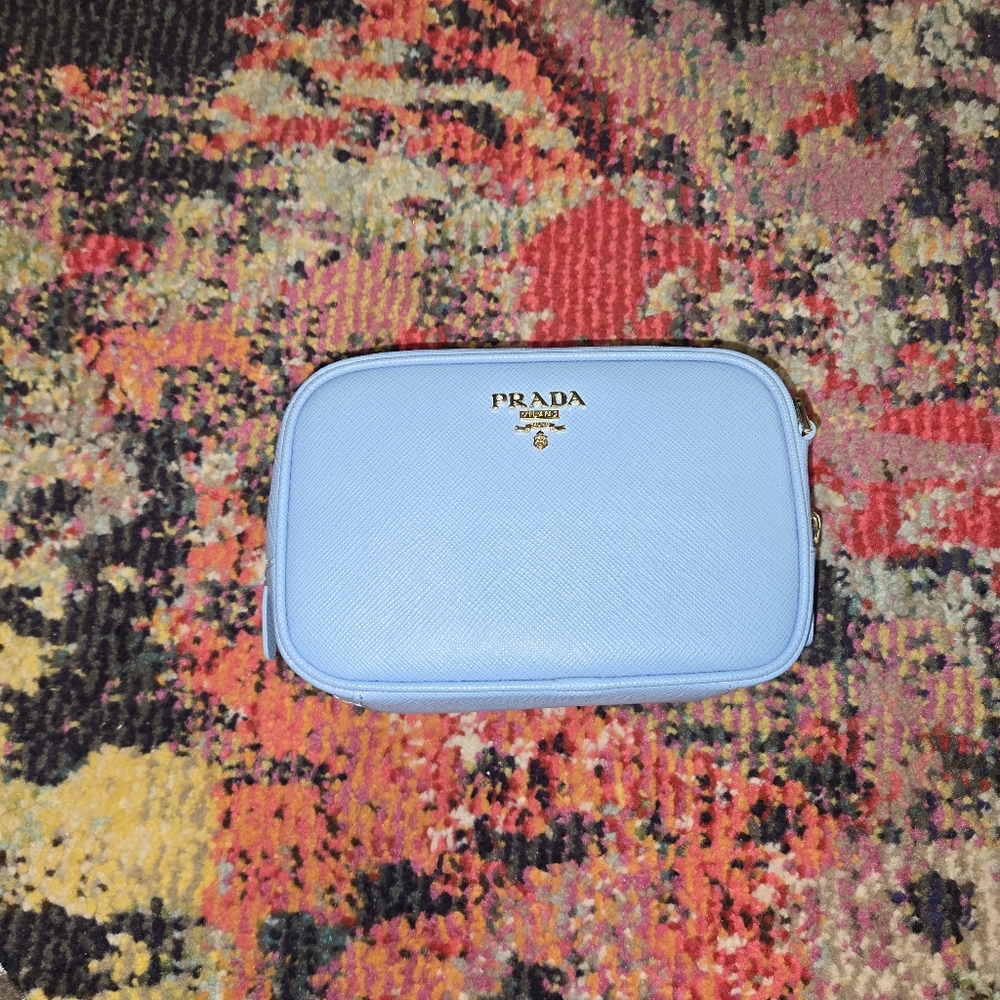 Prada Saffiano Blue Bag